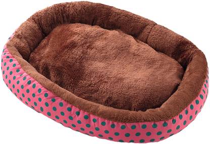 KUBER INDUSTRIES Dog & Cat Bed|Soft Plush Top Pet Bed|High-Quality Polyester Filling L Pet Bed