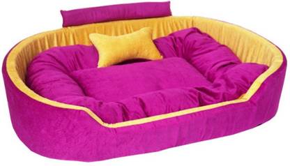 Furry Smile Simple Letest Beds , Sofas & Chair With Collar & Haddi For Dog And Cat M Pet Bed