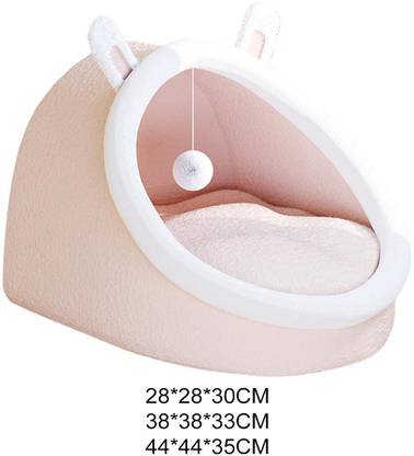 Lyla Pet Bed with Ball Toy Comfortable Cat Sleeping Pad Cushion Antislip Cat Bed L Pi M Pet Bed