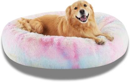 Zexsazone Round Bed for large dog pet dog bed dual sided push cushion cozy durable pet bed L Pet Bed