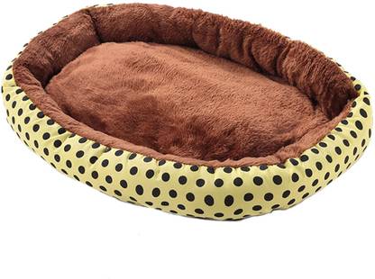 KUBER INDUSTRIES Dog & Cat Bed|Soft Plush Top Pet Bed|High-Quality Polyester Filling L Pet Bed