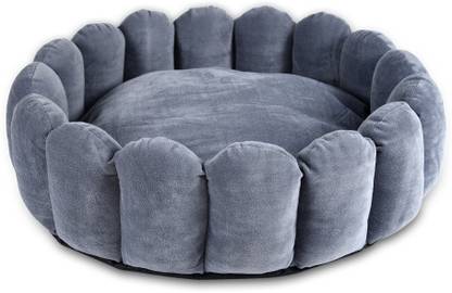 Hail Pats Chenille Super Soft Round Pet Bed Light Weight & Extra Comfortable Anti-Skid L Pet Bed