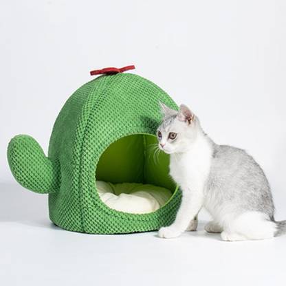 Lyla Pet Bed Nest Lightweight with Removable Cushioned Pillow for Cats Small Dogs M Pet Bed