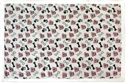 PAWPOURRI Printed Bone Design | Lightweight Polyester Soft and cozy Pet Throw Dog, Cat Blanket