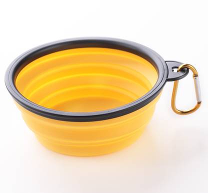 KUBER INDUSTRIES Dog Food Bowl|Portable & Collapsible Cat & Dog Bowl|Reusable,Travel-Friendly| Plastic Pet Bowl