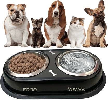 Movson 800ml Stainless Steel Pet Bowl (Color May Vary) Stainless Steel Pet Bowl