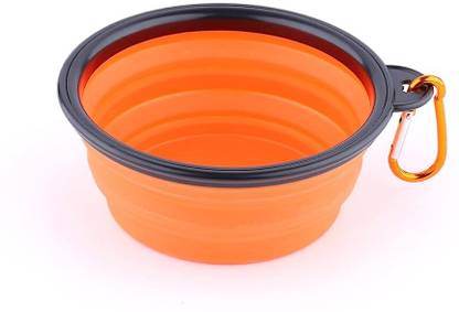 Hank Pet Travel Bowl | Portable Travel Dog Bowl - Collapsible Dog Cat Bowls with Hook Silicone Pet Bowl