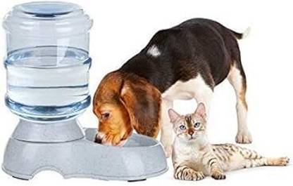 cloudtab Pet Dog Cat Self-Dispensing Automatic Water Dispenser Water Drinking Fountain Plastic Pet Bowl & Bottle