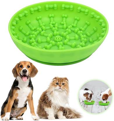 ABOUT SPACE Dog Bowl Silicone Pet Feeding Bowl with Suction Cup for Cat, Dog Pet Bowl Mat