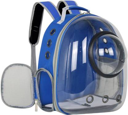 santorini Pet Carrier Backpack Designed with Breathable Space,Ventilated,Portable Cat Bag Blue Backpack Pet Carrier
