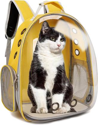 VAYINATO (Yellow) Pet Carrier Backpack for Travel, Hiking, Walking & Outdoor Use Yellow Backpack Pet Carrier