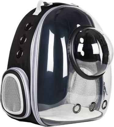 santorini Pet Carrier Backpack Designed with Breathable Space,Ventilated,Portable Cat Bag Black Backpack Pet Carrier