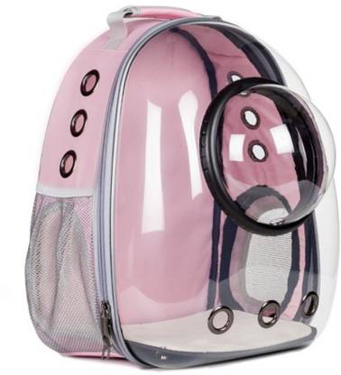 santorini Pet Carrier Backpack Designed with Breathable Space,Ventilated,Portable Cat Bag Pink Backpack Pet Carrier