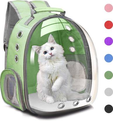 PSK PET MART Travel Backpack Bubble Carrying Black Backpack Pet Carrier