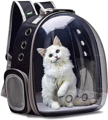 MS MODSTYLE Black Backpack Pet Carrier