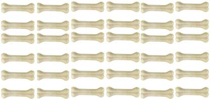 Hundur Store Calcium Press Dog Bone 5inch Makes Teeth & Gums Healthy | Long Lasting Treats Chicken Dog Chew