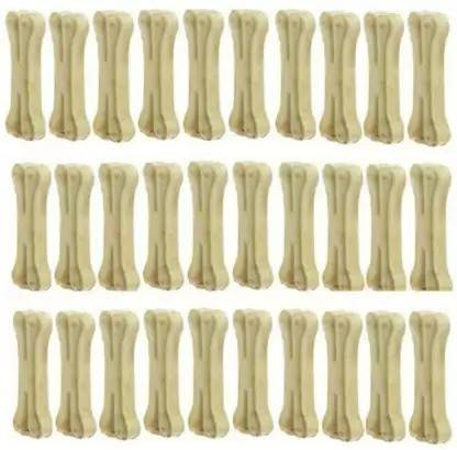 Pet n Diet TWS 5 inch Bone White Digestible Rawhide Bone Mealworm Milk Dog Chew