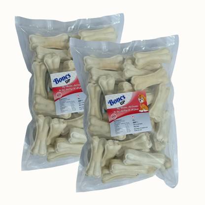 Bones UP Dog Chew Bone 3 inch - 60 Pc Pack , Dog Bones for Puppy, Dog Bone Chicken Dog Chew