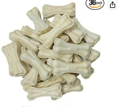 D K CHAUDHARY Dog Bones ( PACK OF 36 ) Beef Dog Chew