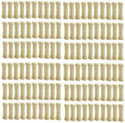 Puppy buddy Dog & Pet Food Rawhide Calcium Chew Bone 3inch Treat Healthy & Twisted Puppy Cat Chicken Dog Chew