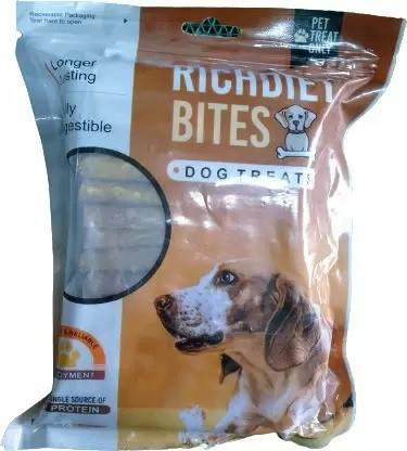 RICH DIET DOG TREATS CHEWABLE STICKS 1KG Chicken, Vegetable, Mutton Dog Chew