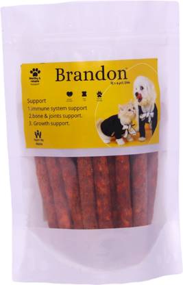 BRANDON 250gm Beef Munchie Digestible Chew Stick Rawhide For Dogs (250 gm) Beef Dog Chew