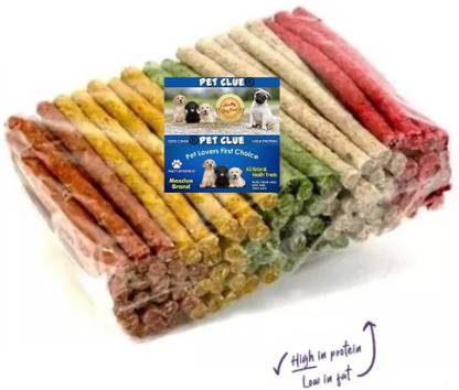 Pet Clue Munchy Twisted Healthy Chew Stick Multy Flavour Dog Treat