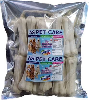 A. S. Pet Care 3 Inch 18 Pcs Rawhide Dog Chew Bone For Dogs Mutton Dog Chew