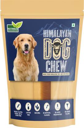 Nutribles Himalayan Yak & Cow Milk Chew 'Pure Veg' Large Dogs Treat 140 gms (1 pcs) Cheese Dog Chew