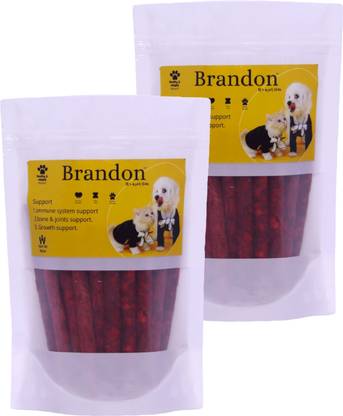 BRANDON 500 Gm Munchy Mutton Flavor Chew Sticks For Dogs (Buy 1 Get 1 Free) Mutton Dog Chew