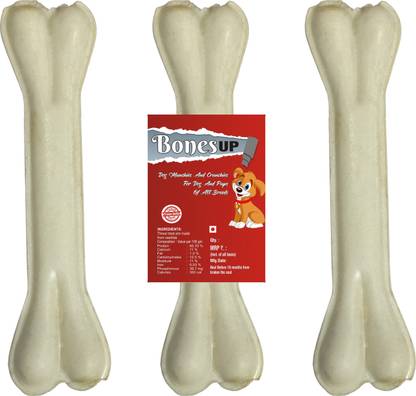 Bones UP Dog Chew Bones 6 inches 3 Pieces Healthy Delicious Chews for Dogs of All Size Chicken Dog Chew