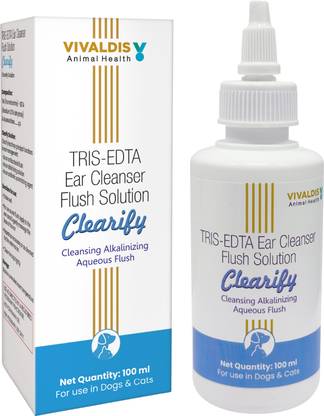 VIVALDIS Clearify - Ear Cleansing Solution for dogs & cats 100 ml Pet Ear Cleanser