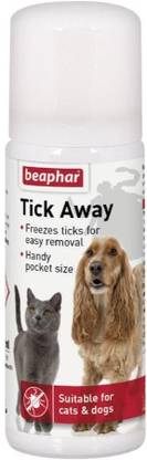 Beaphar Tick Away Ticks Spray for Cats & Dogs, Easy Removal of Freezes Ticks 50 ml Pet Coat Cleanser
