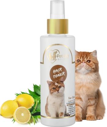 Pet Life Pure Organic Hair Toner Spray For Cat - Reduce Hair Fall, Shedding, Anti Fungal, Detangled Hair – Safe & Effective Cat Friendly Formula For All Cat Breeds 200 ml Pet Coat Cleanser