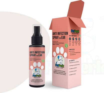 petperk Ear Anti-Infection Spray for Dogs, Soothing Relief for Ear Infections 100 ml Pet Ear Cleanser