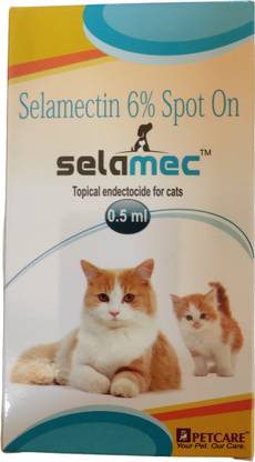Provimi Selamec Flea and Tick Spot On for Cats and Kittens 0.5 ml Pet Coat Cleanser