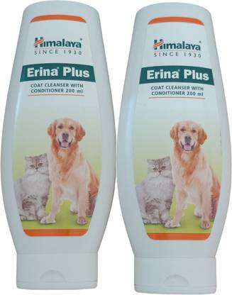 Vir Agencies Himalaya Erina Plus Coat Cleanser with Conditioner Pack of -2 (200ml x 2) 400 ml Pet Coat Cleanser