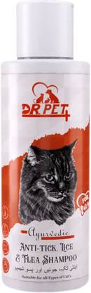 DR PET PLUS Luxury Professional Natural Anti Tick Lice & Flea Shampoo For Cat & Kitten 100 ml Pet Coat Cleanser