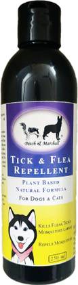 Patch and Marshall Best Anti Flea & Tick Pure Oils Flea Treatment for Dogs & Home Pets, Plant-Based 250 ml Pet Coat Cleanser