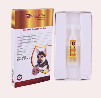 parashield Plus Spot On Solution for Dogs Ticks and Fleas | 2.58 ml Pet Coat Cleanser