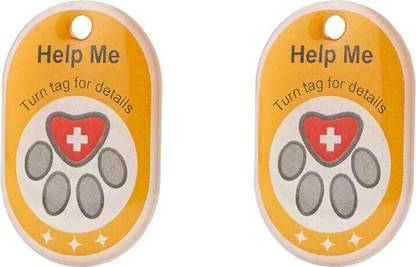 Tag8 Genie Smart Pet Tag (Pack of 2) – QR ID Tag with GPS Alerts & Pet Info Embellished Dog & Cat Collar Charm