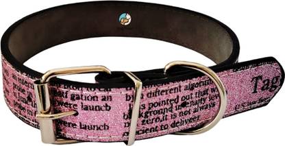 DogTrust Leather Neck with Extra for Dogs.Collar Neck Belt (Size Neck - Medium) Plain Dog Collar Charm