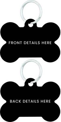MACOS Bone Shape Pet Tag Embellished Dog Collar Charm