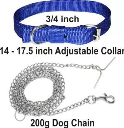 Sip Imported Best High Quality Dog Collar+Steel Chain Dog Collar&Chain(Small/Medium) Bell Dog & Cat Collar Charm