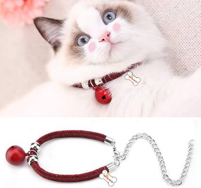 NITZU PETS Japanese Style Pets Cat Collar Adjustable Kitty Bell Cat Collar Charm
