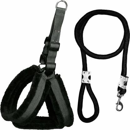 Smart Doggie Choke Free and Pulling Free Padded Easy Control Adjustable Dog Harness & Leash