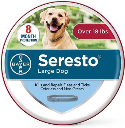 Bayer Seresto Flea and Tick Collar for Dogs, 8 Month Protection,under 8 kg Dog Dog Anti-tick Collar