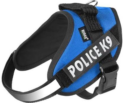 Buraq Dog Harness Police K9 | No Pull Dog Belt | Reflective Dog Vest Oxford Fabric Dog Buckle Harness