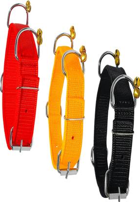 WROSHLER ADJUSTABLE NYLON 1/2 INCH PUPPY DOGS & CATS COLLAR {SET OF 3} Dog & Cat Everyday Collar