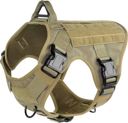 WapaW Dog Harness No-Pull Pet Harness Adjustable Military Standard(S-size) Dog Harness & Leash